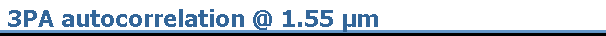 3PA autocorrelation @ 1.55 µm